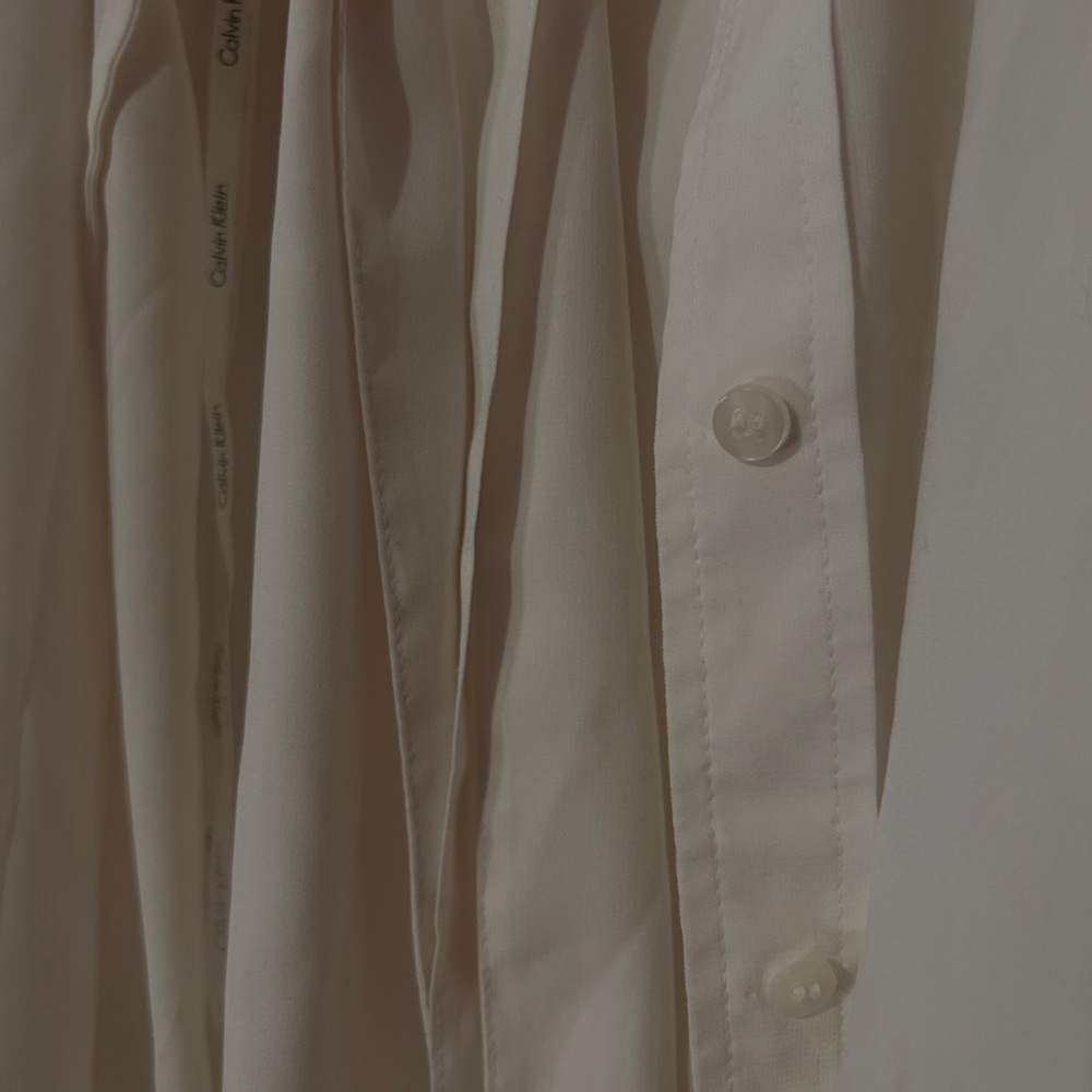 calvin klein tie-up casual shirt/coverup